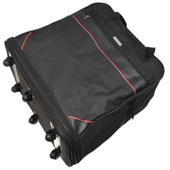 40" Black Multi Tiered Collapsible Expandable Check in Travel Wheeled Luggage - Picture 6 of 6